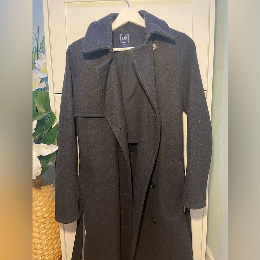 Gap Cotton Mix Coat Women’s XS in Black